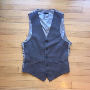 J.Ferrar Grey Vest Size Small
